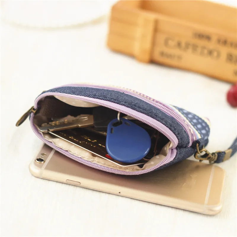 Ethnic Women Canvas Coin Purse Female Wallets Women Zipper Coin Purses Children Storage Pocket Bags Pouch porte monnaie femme