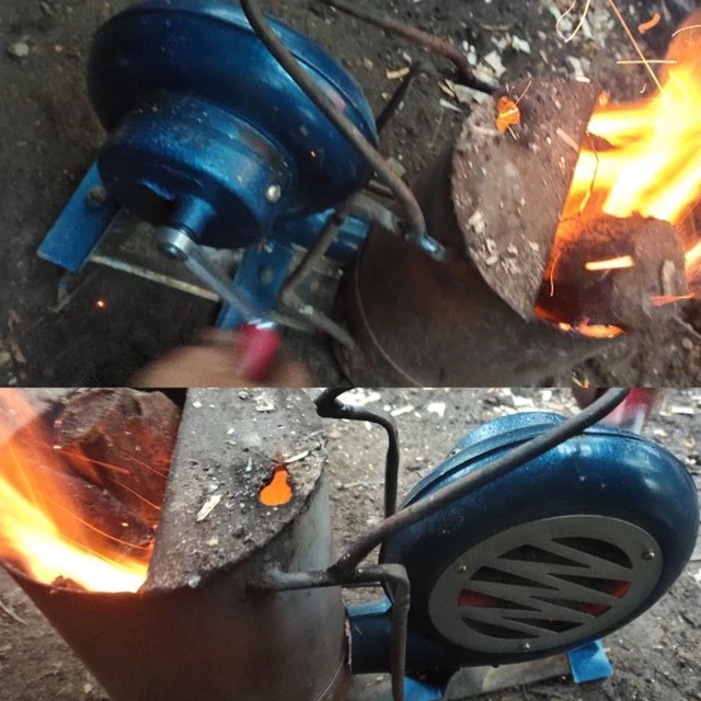 Háztartási Kézi Hajtókar Kovács Fúvó Főzési Kézikönyv Bbq Ventilátor Légfúvó Kültéri - Image 2