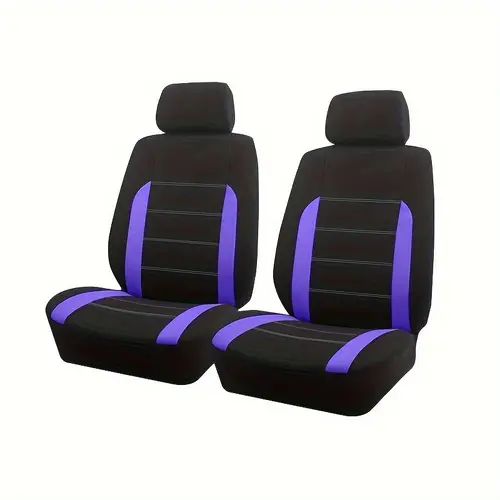AUTO PLUS Sports Universal Polyester Car Seat Cover Set Fit Most Car Plain Fabric Bicolor Stylish Car Accessories Seat Protector - Image 9