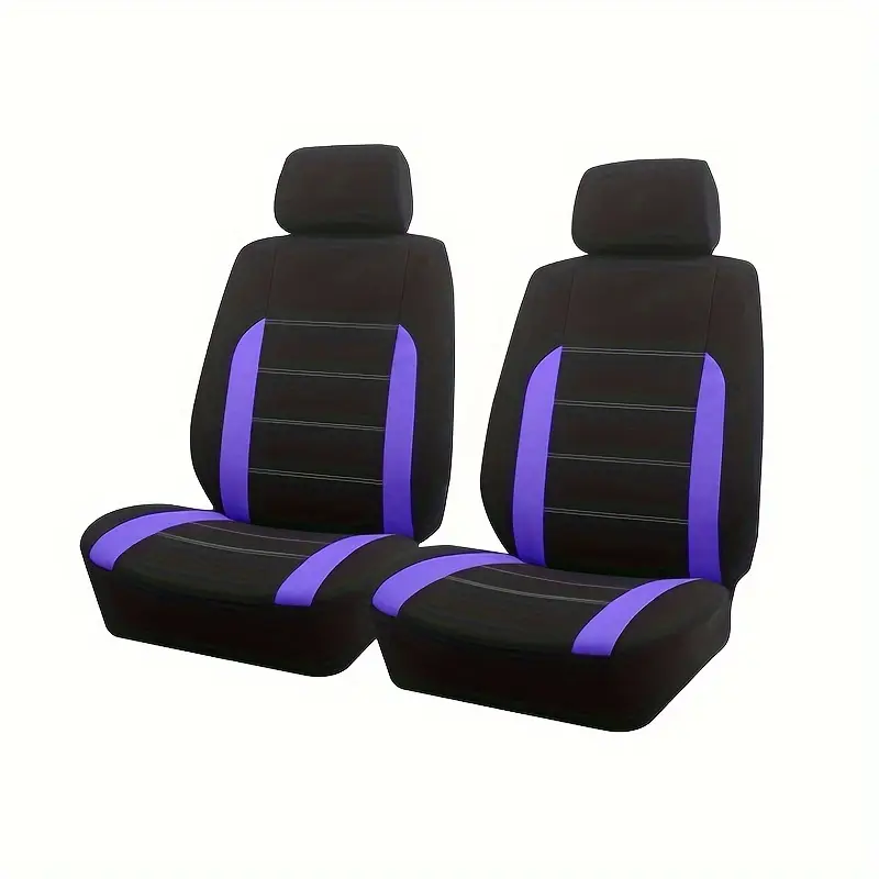 AUTO PLUS Sports Universal Polyester Car Seat Cover Set Fit Most Car Plain Fabric Bicolor Stylish Car Accessories Seat Protector - Image 9