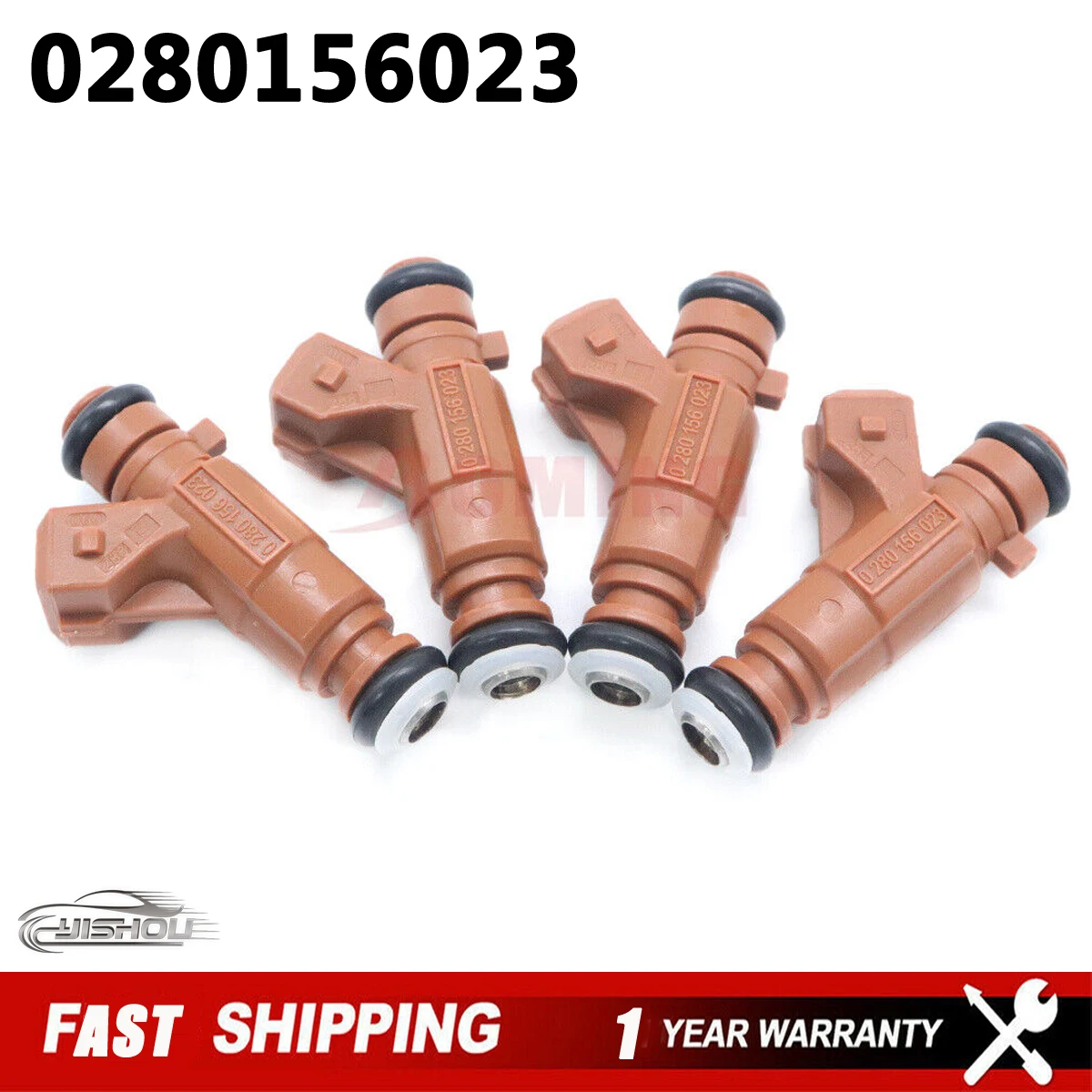 자동차 연료 인젝터 0280156023, 2000-2003 Saab 9-3 2.0L 2000-2002 Saab 9-3 2.3L 852-12250 55557323, 4 개