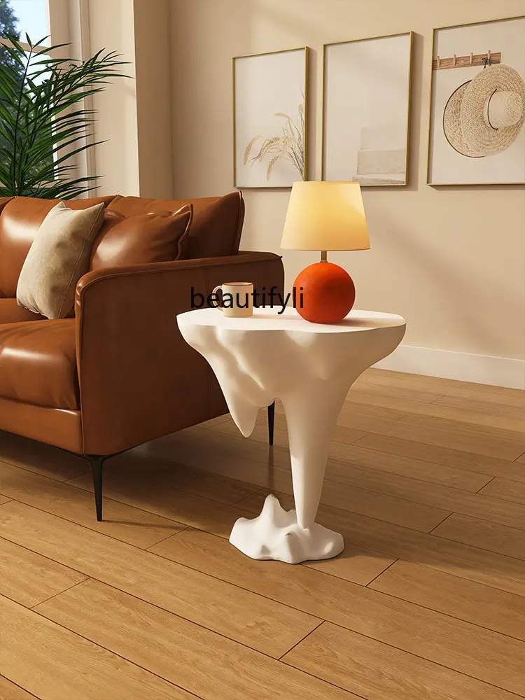 

Side Table Advanced Artistic Bedside Living Room Sofa Corner Table Light Luxury Italian Coffee Table