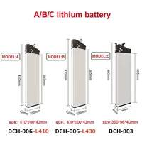 Batterie moteur 48V 17Ah 14Ah 12.8Ah 10.4Ah 36V 10Ah 12Ah 15Ah 52V 12.5Ah 15Ah 17.5Ah DCH-003 DCH-006 DCH-009 250W ~ 1000W 2