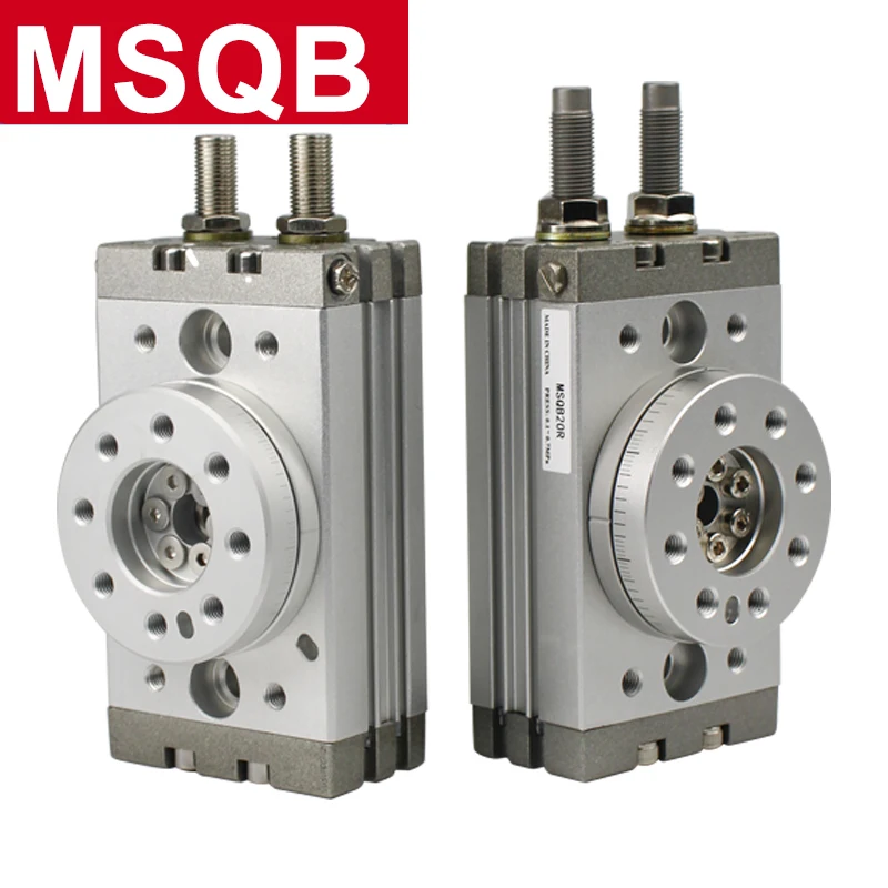 MSQB10A MSQB20A MSQB50A MSQB70A MSQB10AR MSQB30R MSQB50R MSQB70R โรตารี่นิวเมติกกระบอก MSQB50A ปรับ 0-190 องศา 1