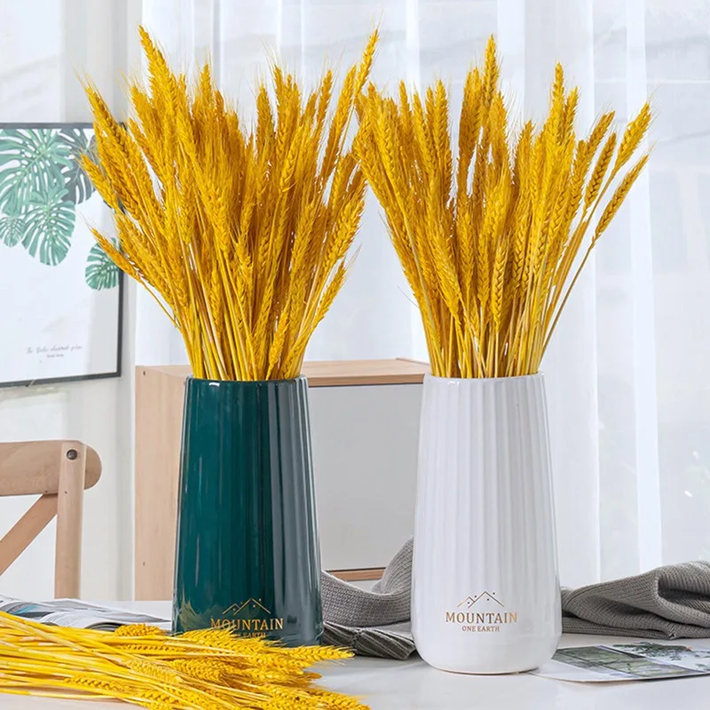 

Decorations Wheat Spike Dried Flowers Natural Wedding Rabbit Tail Flowers Craft Craft Book Bouquet 50pcs