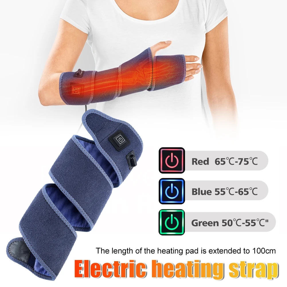 

Ankle Heating Pad for Pain Relief Arthritis Electric Heating Pad for Ankle Elbow Wrist Leg 3 Temperature Settings 100cm Strap