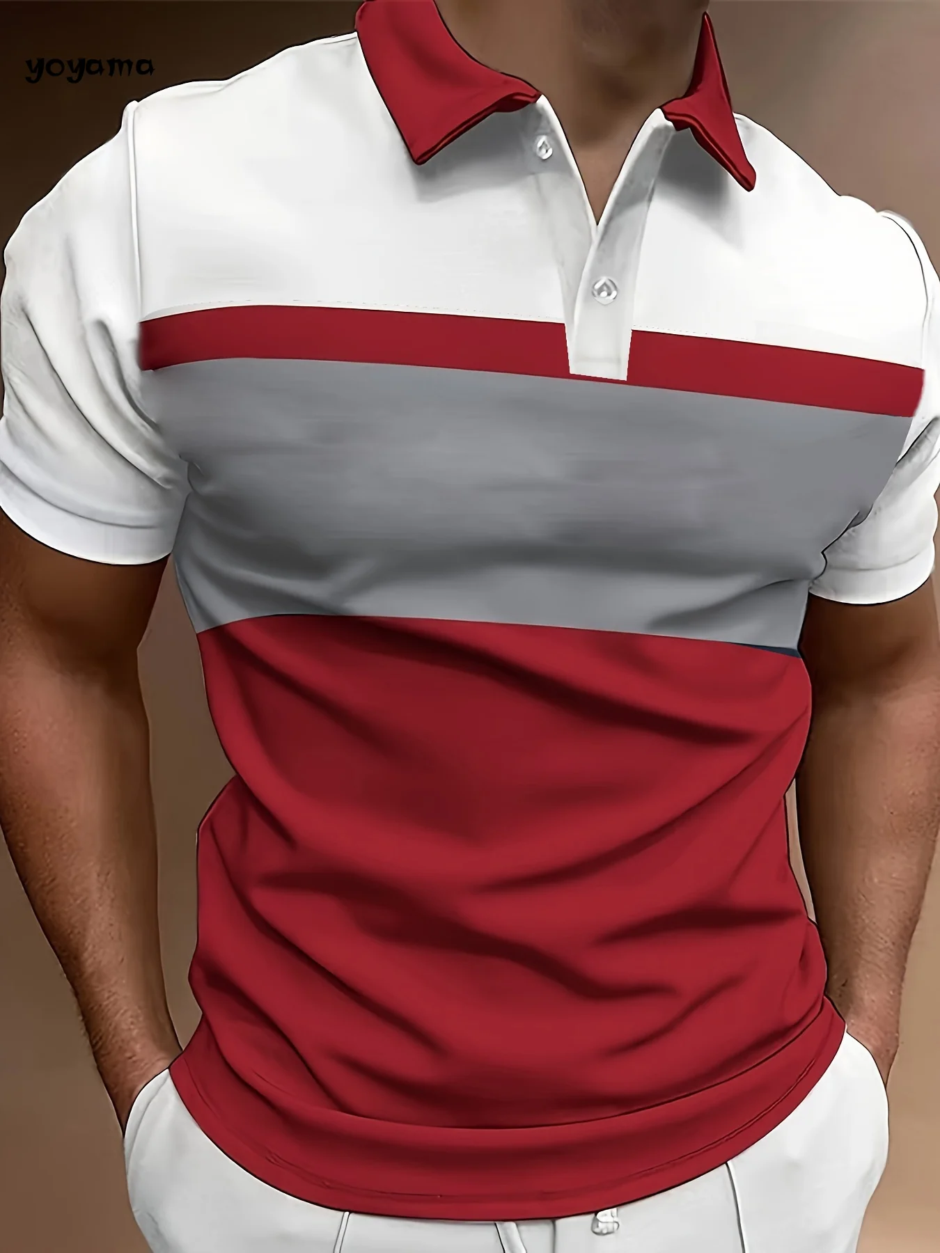 Men's Fashion Short Sleeve Polo Shirt Casual Striped Shirt Turtleneck Shirt Breathable Top Daily Casual Sports Men's Clothing 12 S499e65b85a5f4a7d9576ed2893b9294aa