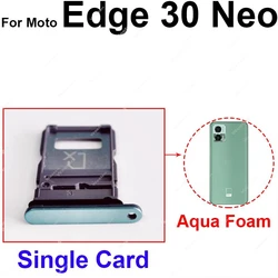 Dual SIM Card Tray Holder and Card Reader Adapter Replacement (Edge30 Neo Sin - Foam)