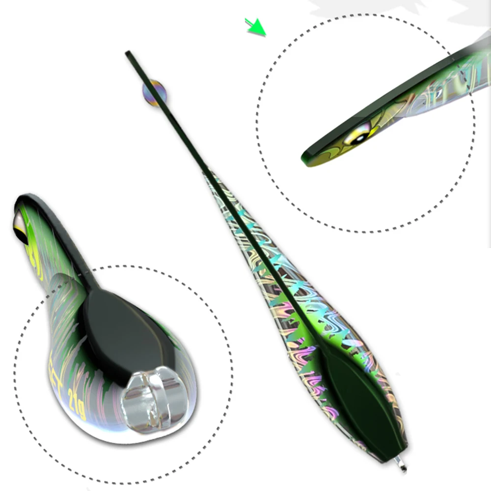 SFT BAIBAI 3.5G Mini Slow Drop Cast Metal Jig 7G 14G 21G Shore Casting Jigging Spoon Saltwater Fishing Bait Tackle fishing lure 5pcs/set