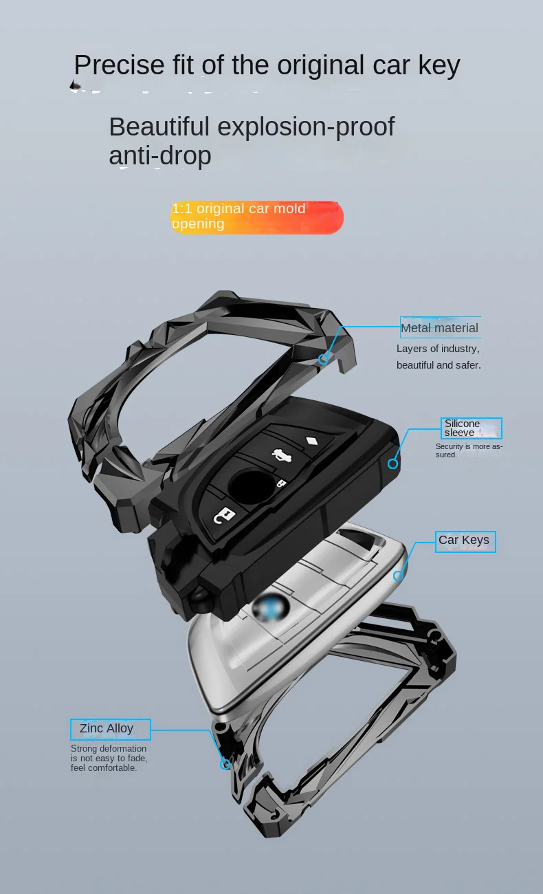 Passend für BMW Motorrad Schlüsselanhänger Hülle Kettenhalter BMW F750GS F850GS K1600GT R1200GS LC ADV R1250GS C400GT 750GT – Detail 5