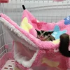 Warm Plush Hamster Hammock Small Animal Double-layer Thicken Sleeping Bag Nest Pets Rat Squirrel Hanging Cage House 4