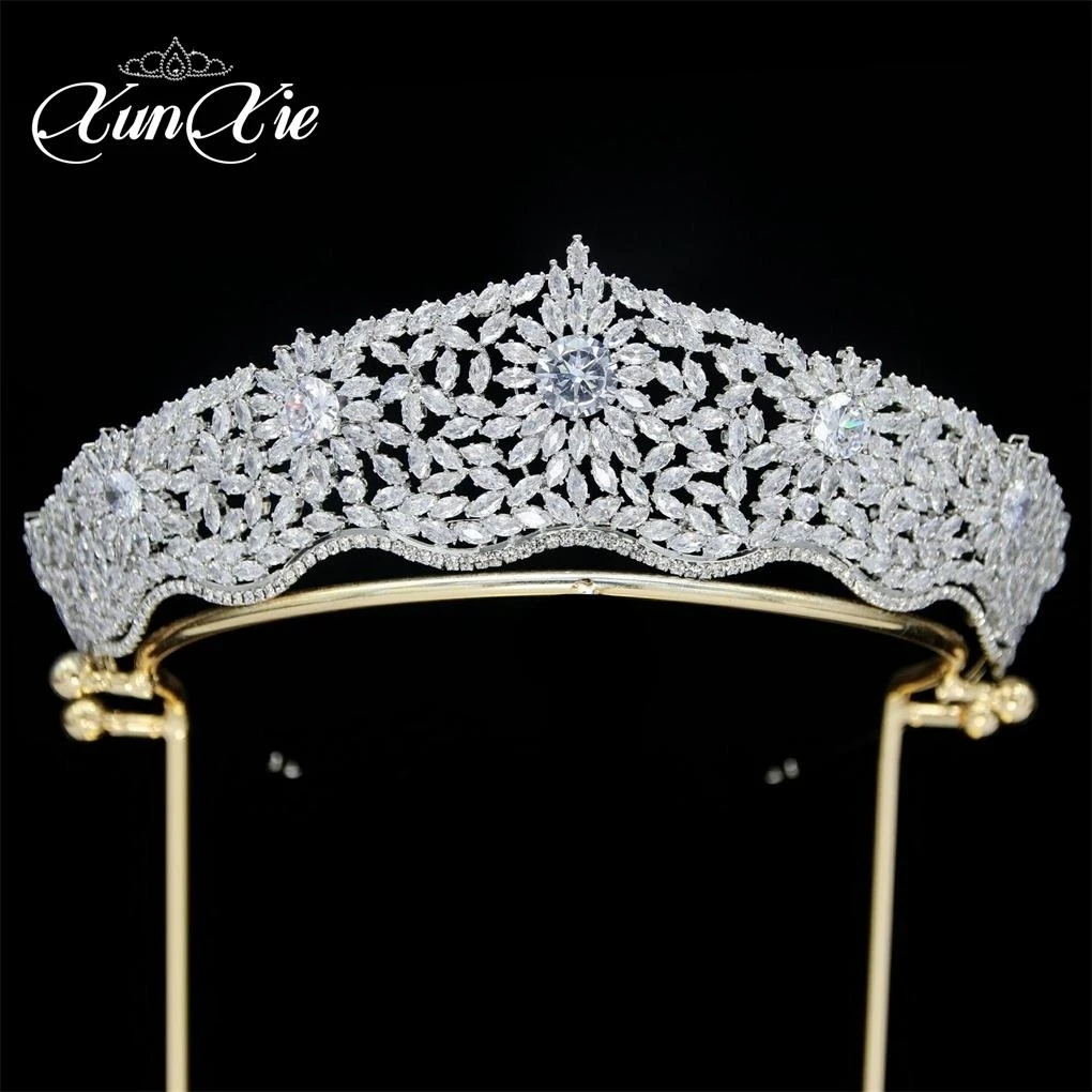 

XUNXIE Vintage Bridal Tiara Luxury Zircon Wedding Accessories Gift Crowns Crystal Wedding Crown For Bride Jewelry Accessories