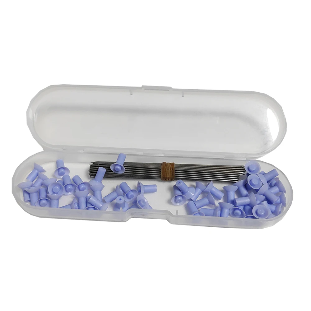 Archery 50Pcs Steel 10cm Darts Needles with Rubber Cap for indoor outdoor .40 Caliber Blowpipe Fuel Equipment 4