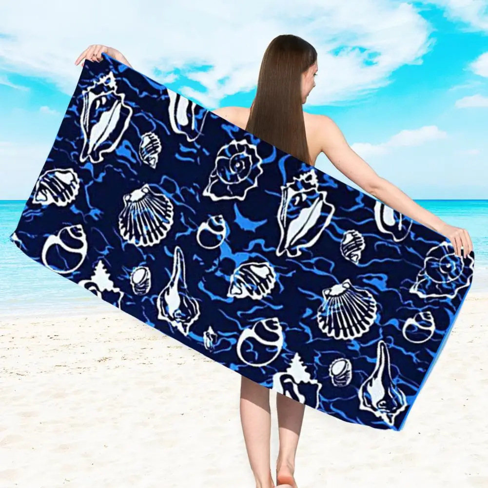 Shower Towel Super Soft Microfiber Beach Towel Double-sided Highly Absorbent Fast Dry Ideal for Swimming Pool Bath Oversized мочалка sungbo cleamy daily shower towel 28х90 2шт