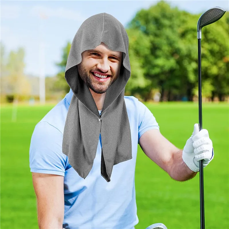 U-shaped Hoodie Towels Beach Camping Gym Sun Protection Quick Drying Cloth Sweat Absorption Sports Towels Headscarf