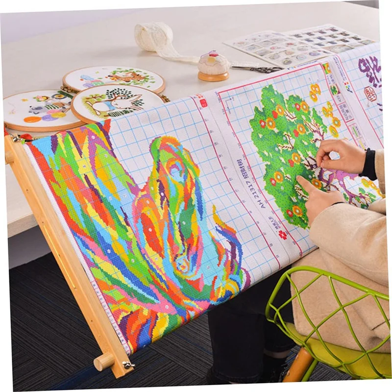 1 Set Embroidery Holder Embroidery Quilting Frame Quilling Tool Supplies Stand Supplies Durable