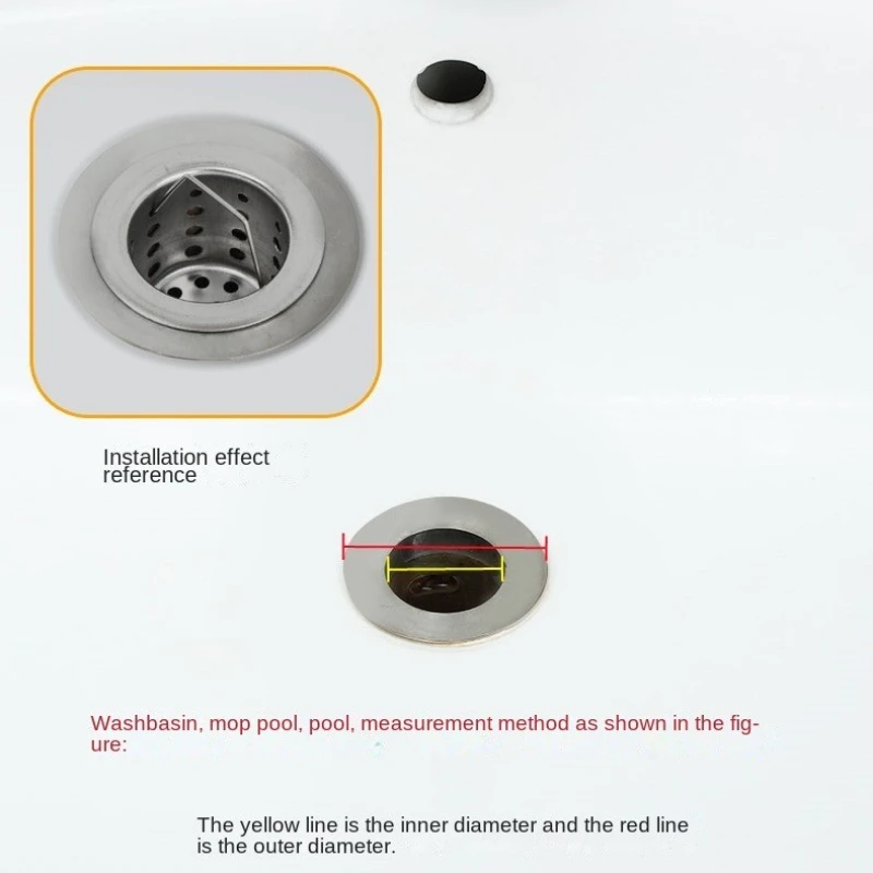 Stainless Steel Floor Drain Filter Mesh Sink Anti-clog Shower Leak Net Strainer Hair Catcher for Kitchen Bathroom Accessories