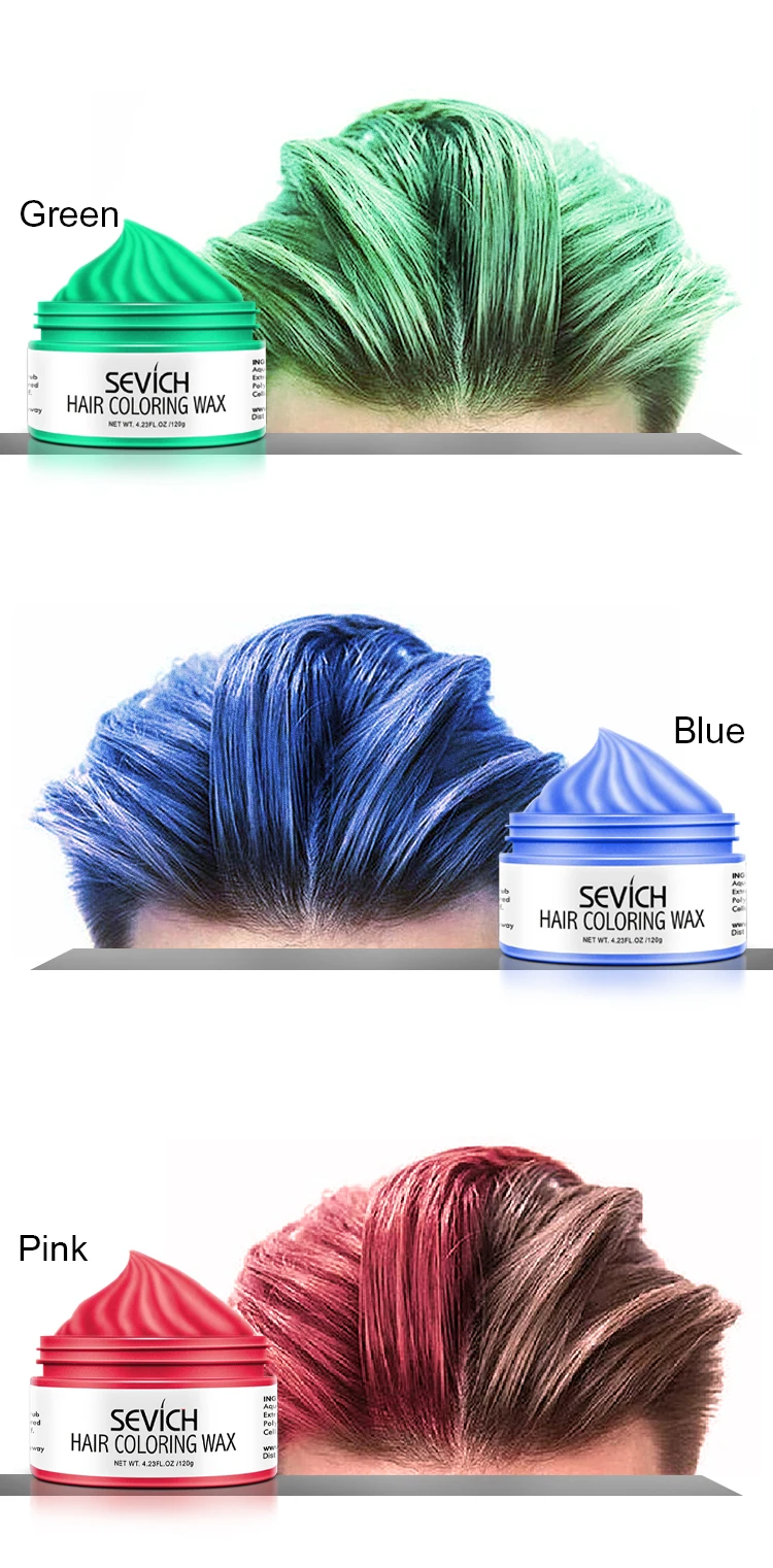 colored hair wax