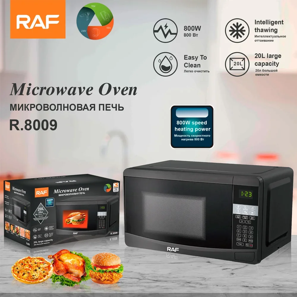 High Quality Microwave Oven 20L Lar Capacity Digital Black for Home Use - Bake Pizzas and Chicken in the Kitchen! 4