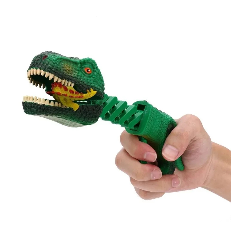 Children Dinosaur Toy Plastic Animal Toys   Figures Grabber Claw Game Snapper Pick Up  Novelty  Kids Gift 5