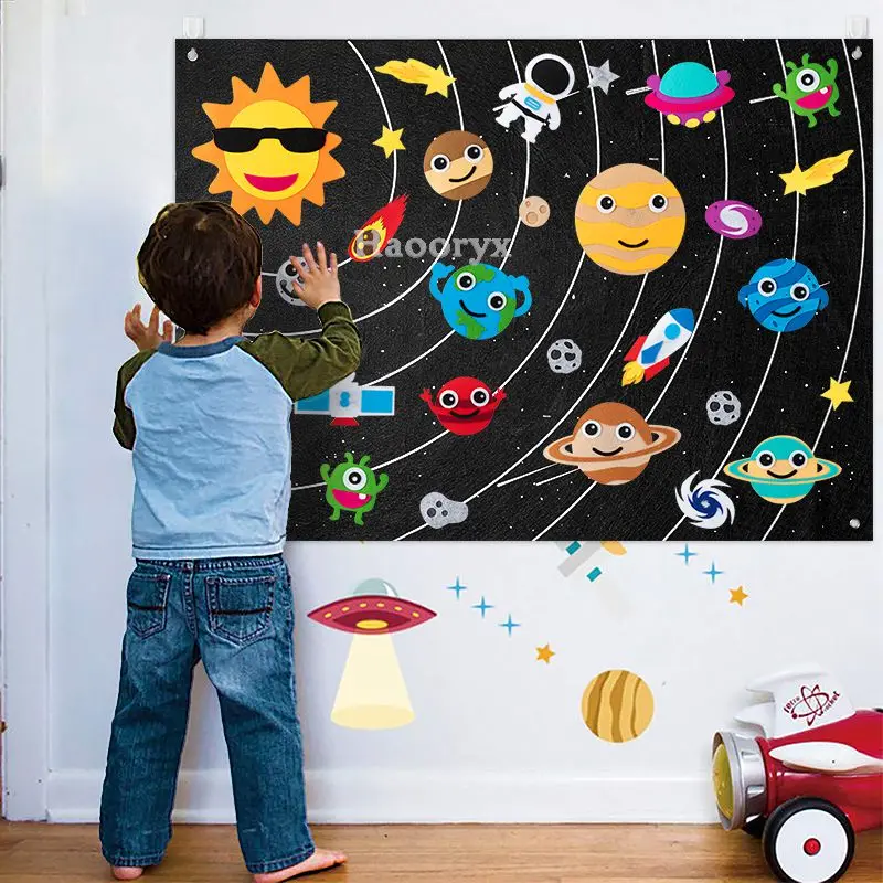 Flannel Boards Felt Boards for Kids Educational Toy for Toddler Flannel  Board Set Montessori Preschool Felt Wall Alphabet Set 