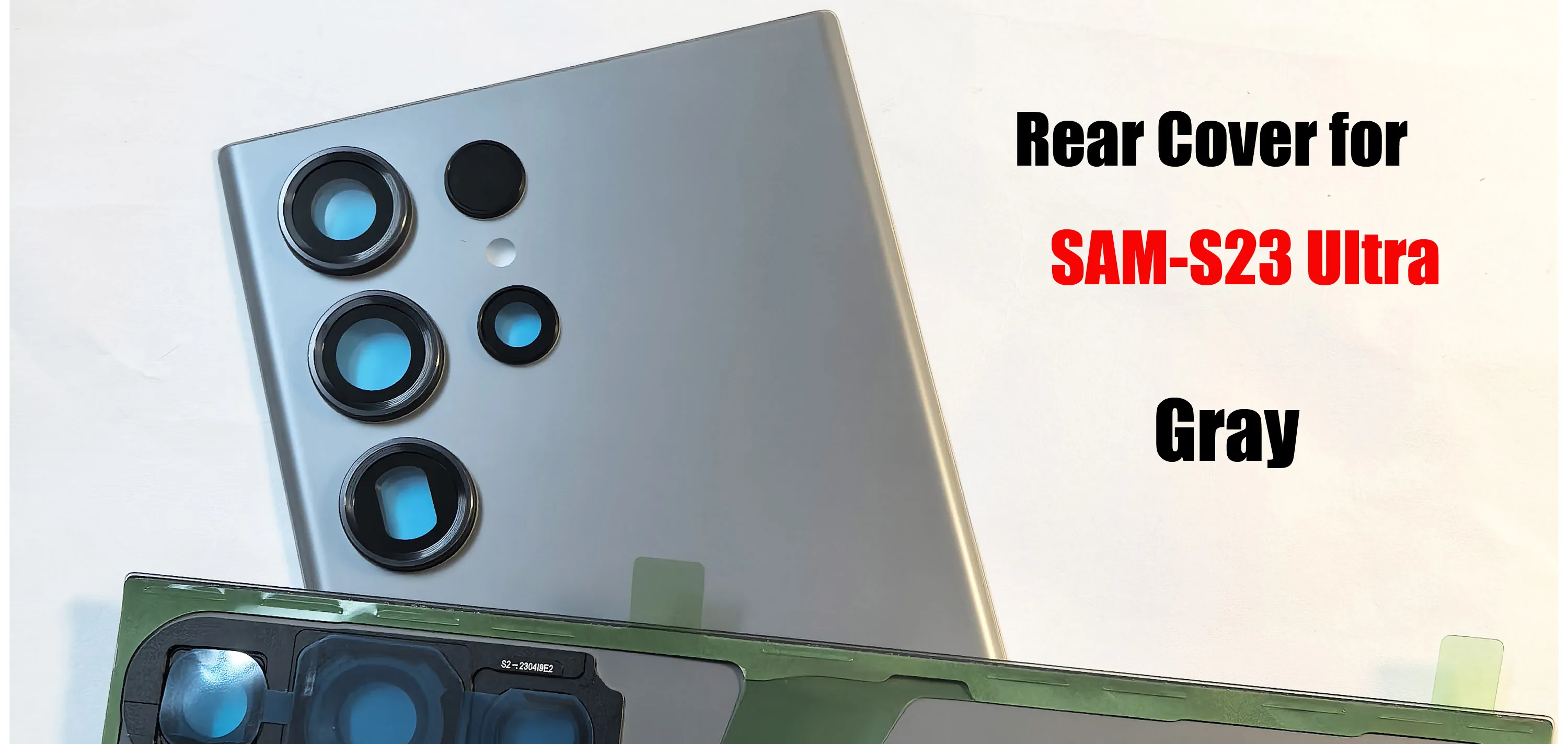Premium Back Cover Battery Lid Case for Ultra 5G Smartphone - Glass Rear Housing