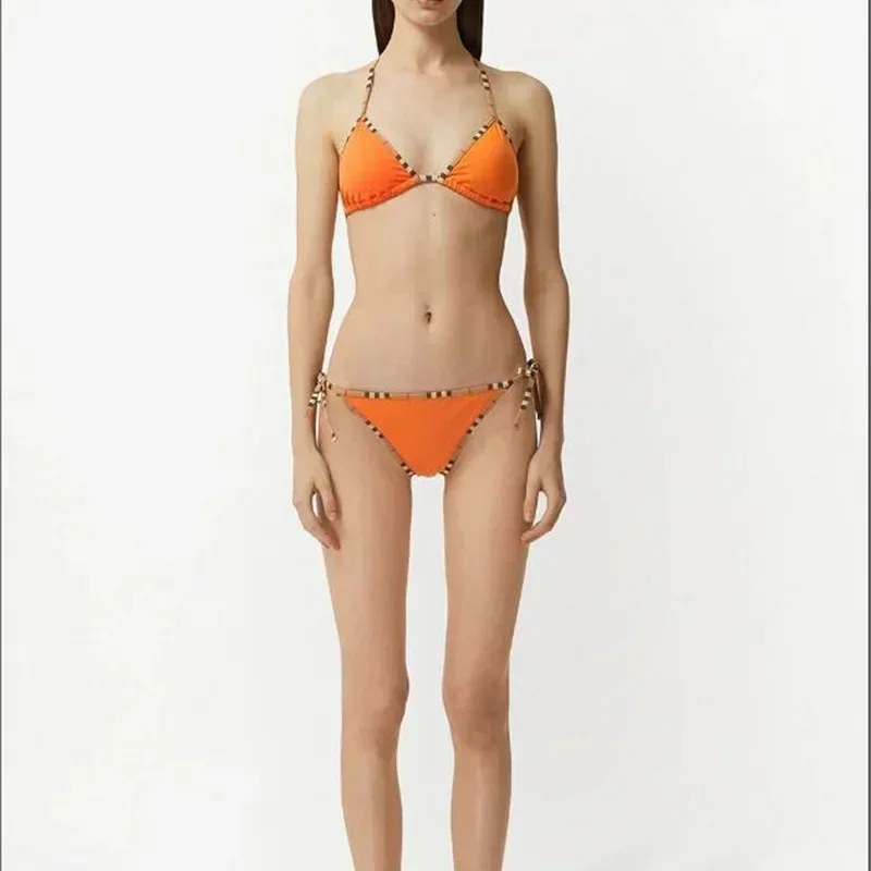 2024 Summer Luxury Brand Design Women Bikini Set Swimsuit for Women 2 Piece Set Beachwear Bathing Suit Swimwear Biquini Clothing