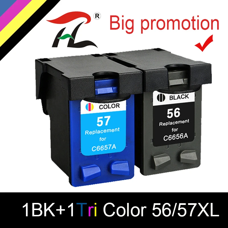 Replacement 56xl 57xl Ink Cartridge For Hp 56 57 For Hp56 Hp57 Deskjet