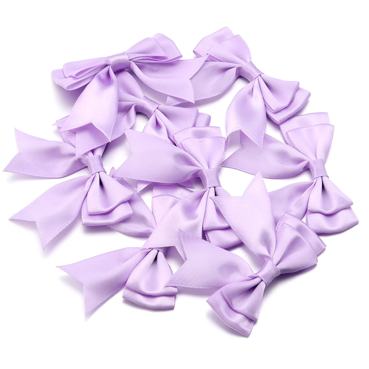 10 Stück Satinband-Schleifen, mehrfarbig, doppellagige Schleifen für DIY-Kopfbedeckungen, Kleidung, Geschenke, Hochzeiten, Partys, Bastelarbeiten, Dekorationen – Detail 15