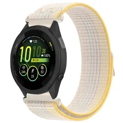 Stylish Nylon Loop Strap - Breathable Fabric Bracelet in Multiple Sizes - Garmin Active 5 (Color starlight)