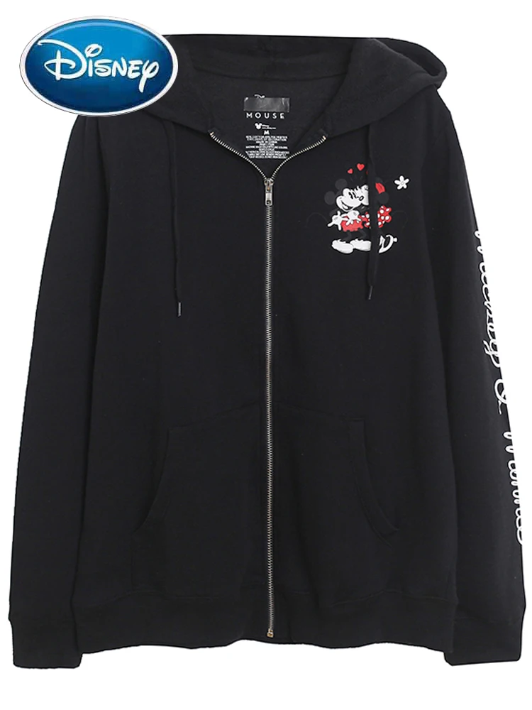 Disney Sweatshirt 2023 New Minnie Mickey Mouse Letter Cartoon Print