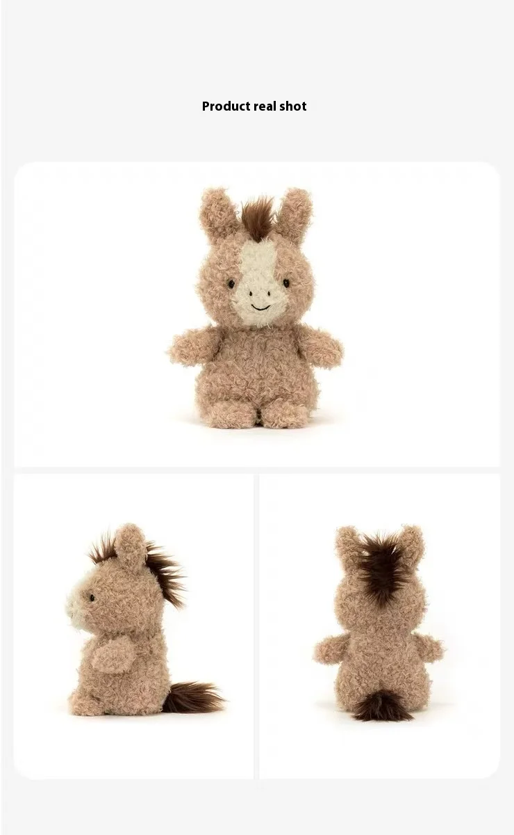 Jellycat Pony Fun Curly – Poney Bouclé Brun 25