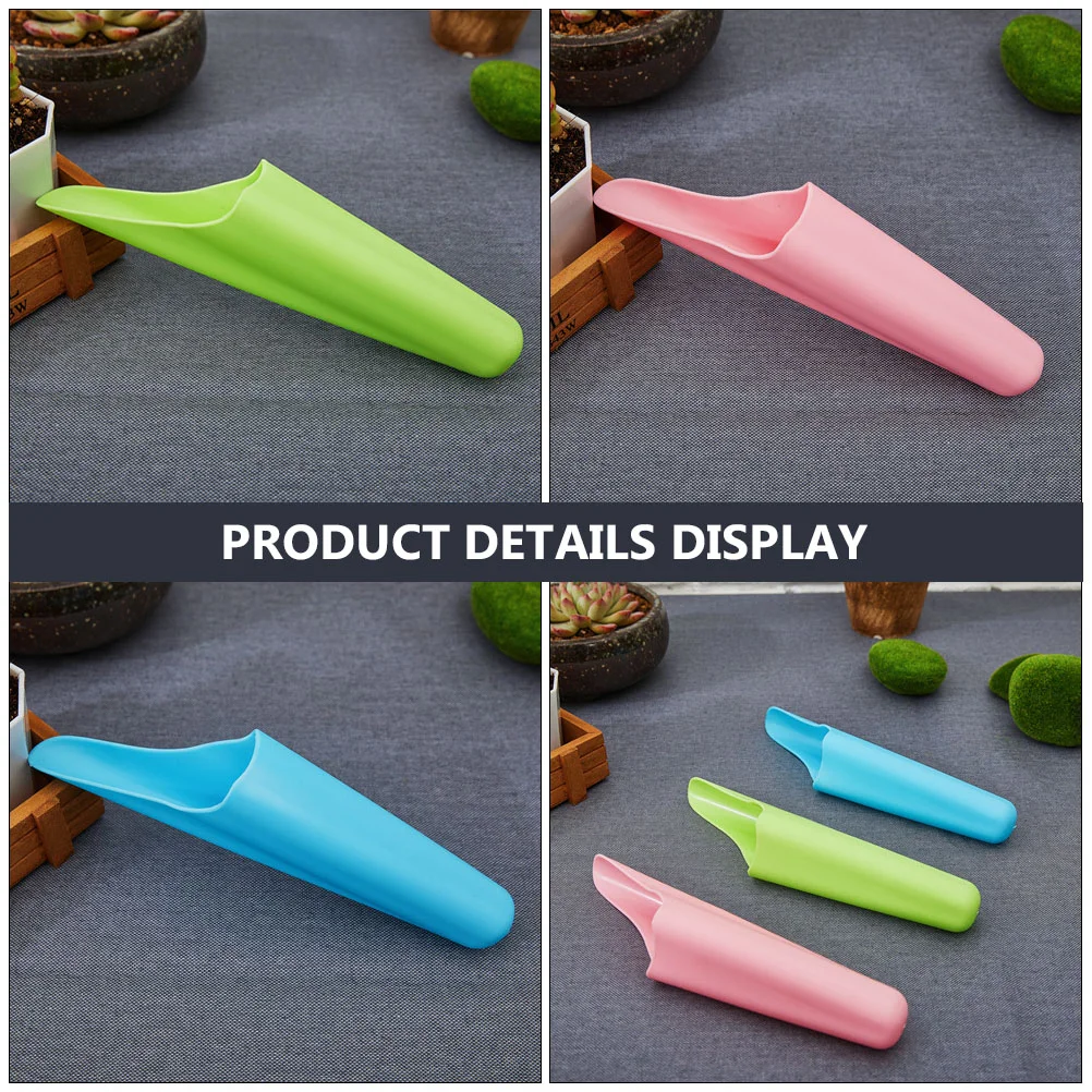 3 Pcs Scoop Cup Planting Bucket Plastic Garden for Gardening Tool Home Accessory