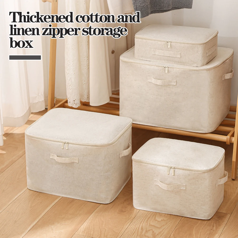 Foldable Fabric Quilt Storage Bin Clothes Wardrobe Underwear Pouch Waterproof Storage Travel Bag Closet Organizer For Home 5