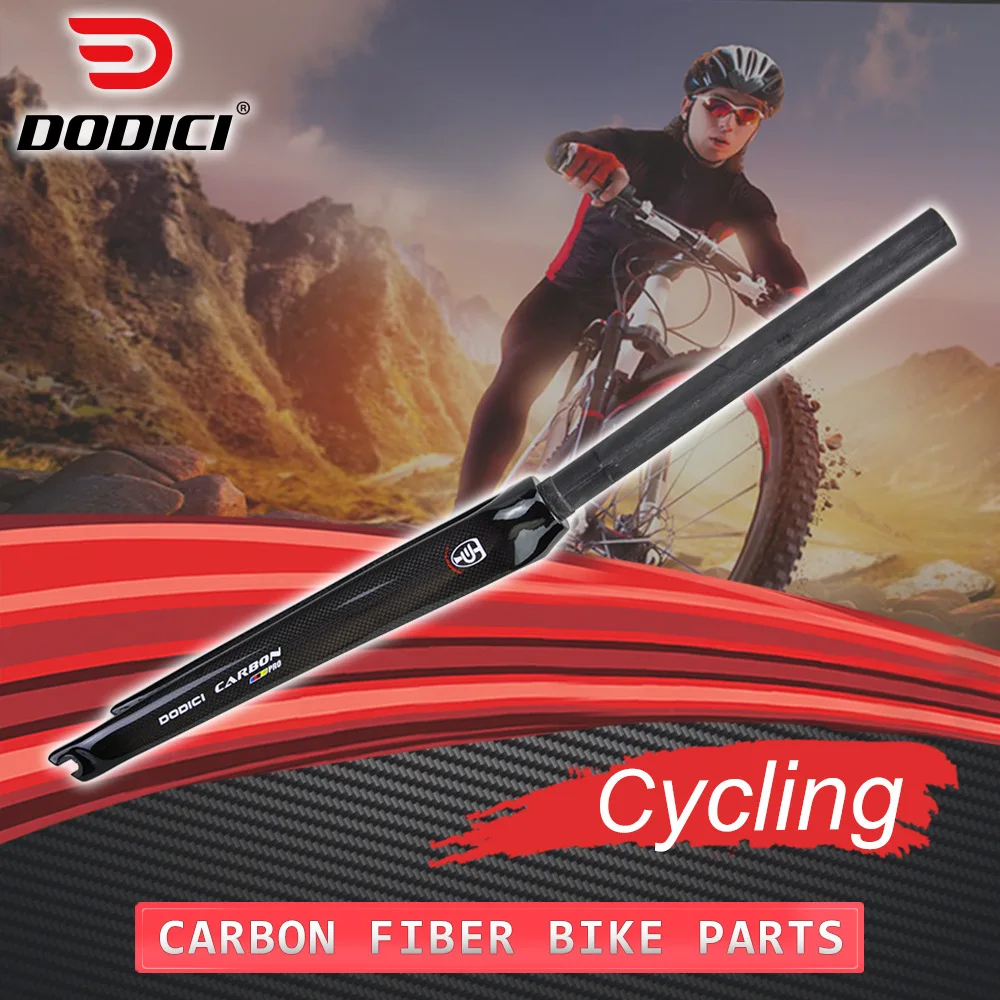 DODICI Carbon Fiber Road Bike Front Fork C Shape Brake 700C Race Riding Carbon Front Fork Bike Fixed Gear Ultralight Fork