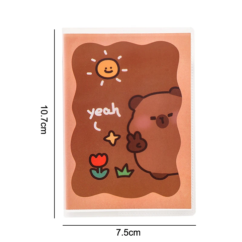 Cartoon Capybara Notebook Portable Mini Pocket Notebook High Quality Notepad Student Stationery School Office Supplies Gifts