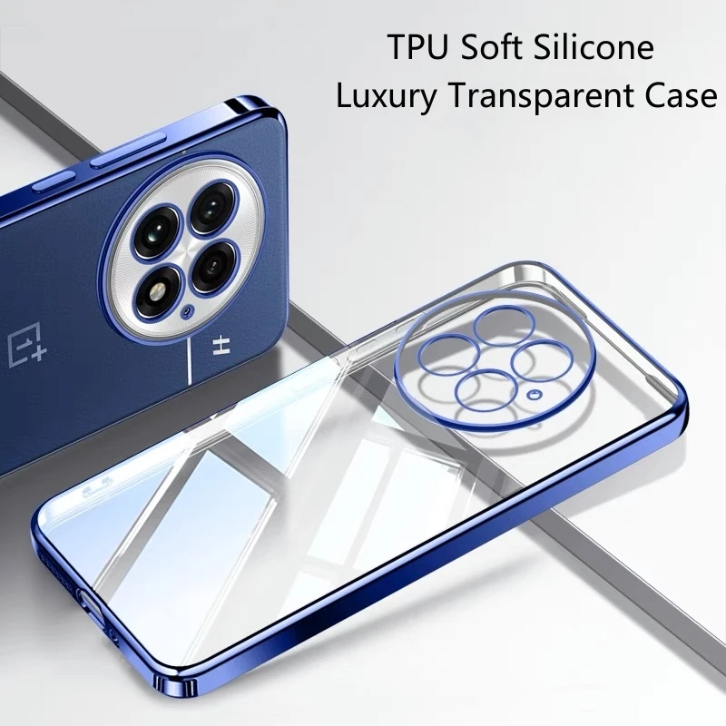 Luxury Soft Silicone Transparent Cover Stylish Bumper