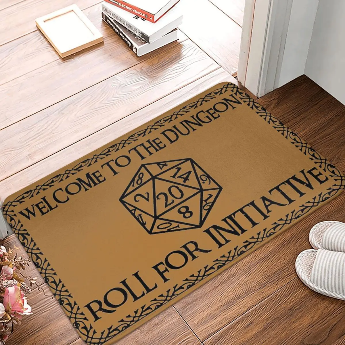 To The Dungeons Roll For InitiativeBathroom Mat Dnd Game