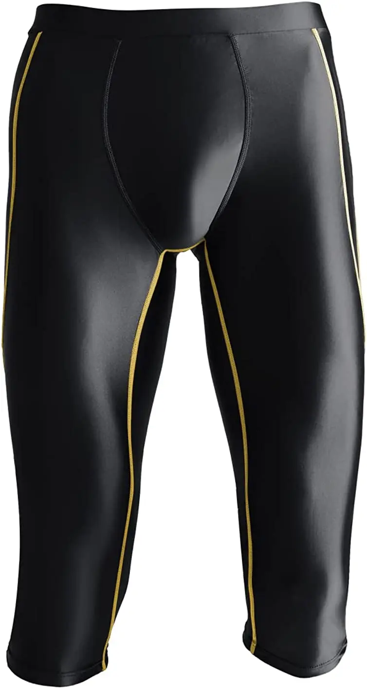men's fitness jumpsuit shiny breathable running slim-fit tights
