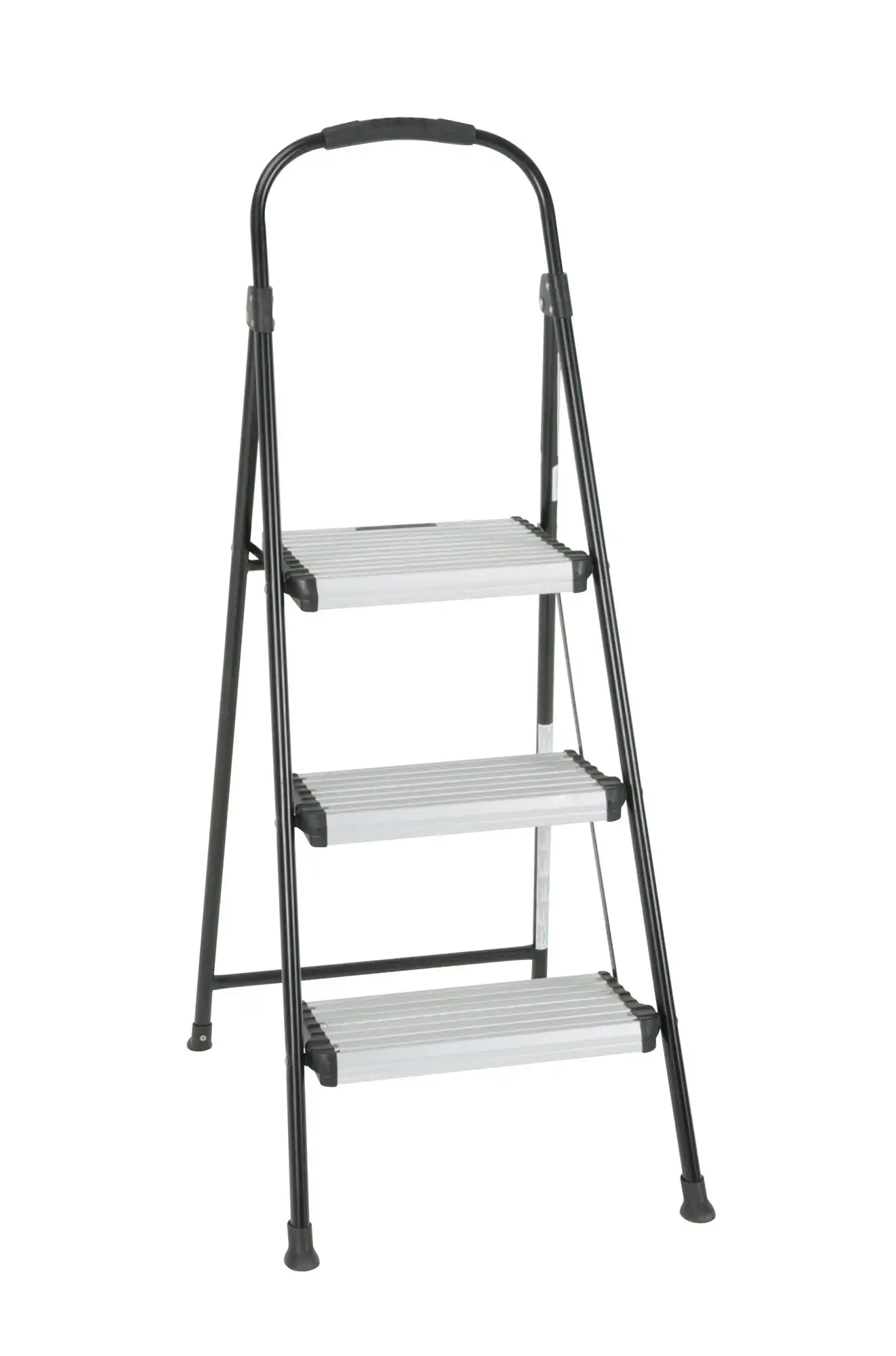 

Cosco Three Step Folding Step Stool with Rubber Hand Grip lightweight aluminum Steel hybrid step stool