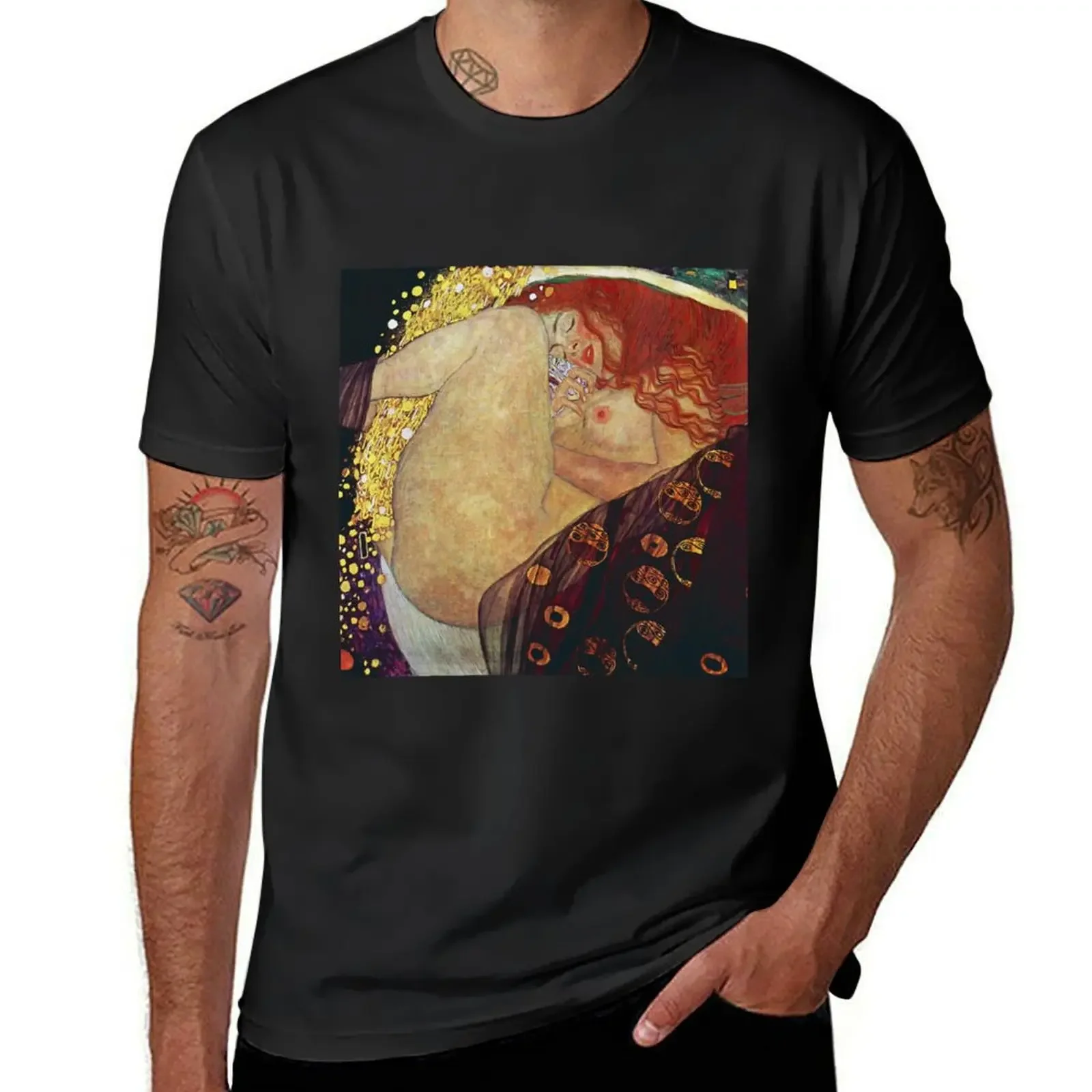 Gustav Klimt Dana? T-Shirt Abbigliamento Vintage Top Estivi Abbigliamento Uomo