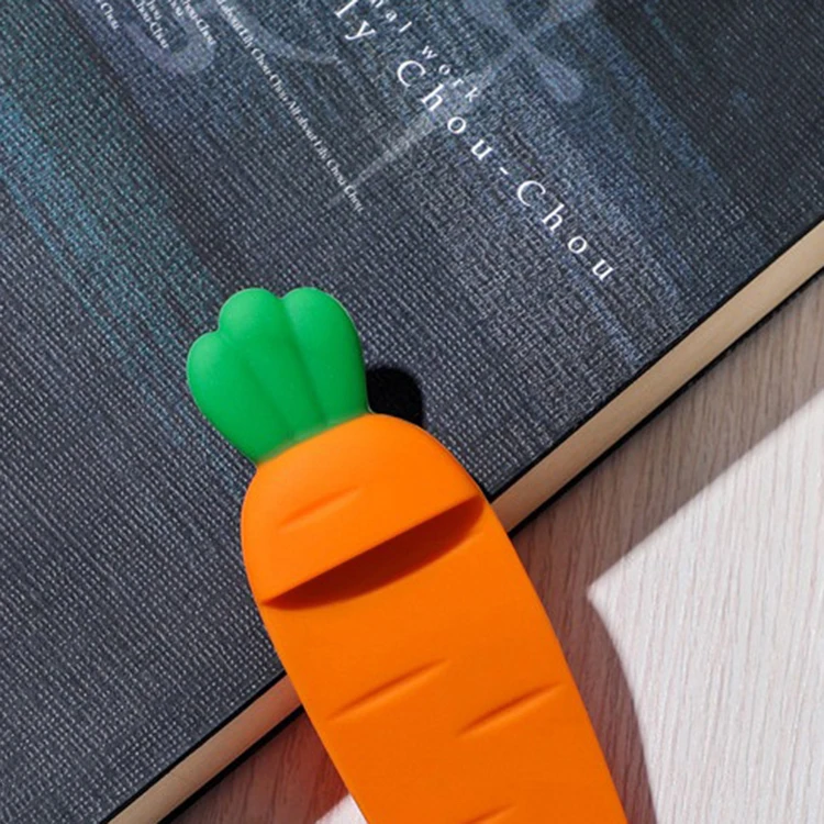 Cute Carrot Bookmark Book Mark Office School Supplies Funny Gift 1-3-5-10 pcs