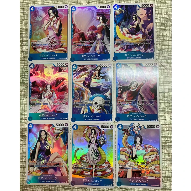 

New Anime Toys Cute Pirate King Boa Hancock OPCG Actual Battle Replacement Cards Game Anime Collectible Flashcards