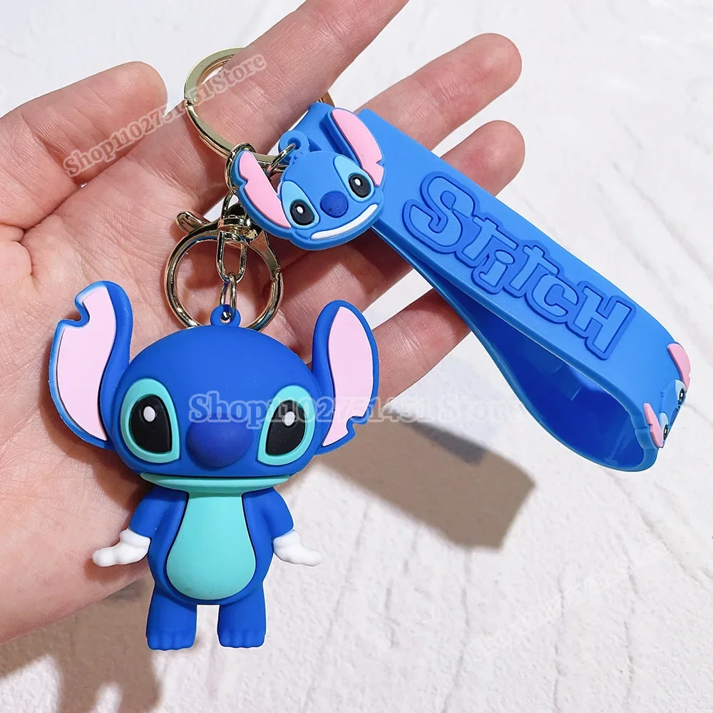 Cute Lilo Stitch Keychains Couple Gift Angel Action Figure Model