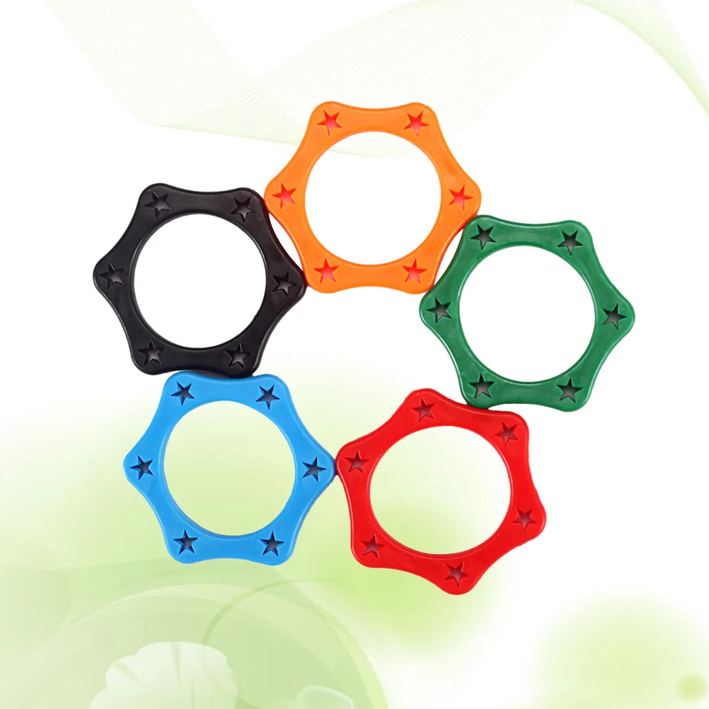 

5pcs Plastic Anti Roller Ring Protection for Handheld Wireless Microphone(Inside Diameter:35mm,Blue, Orange, Red, Green ,Black)