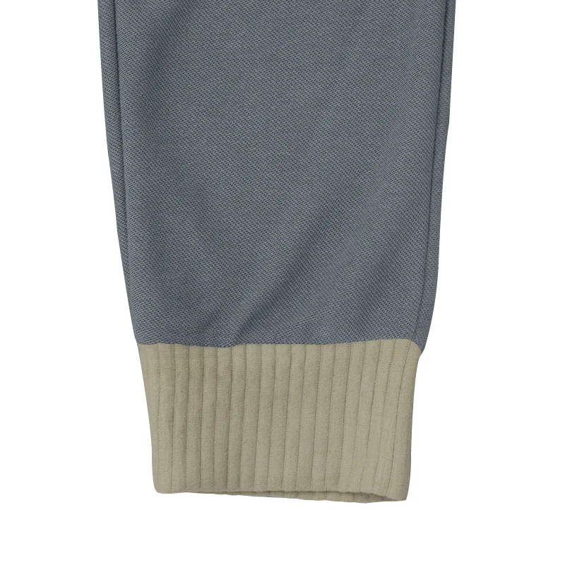Description Picture 6 of itemMen's casual pants, men's loose and long autumn sports loose ankle drawstring, personalized color matching knitted pants