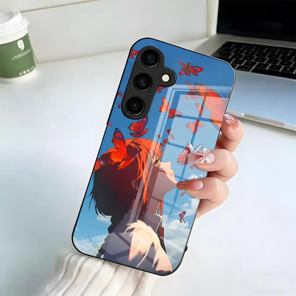 Chainsaw Man Makima Shockproof Glass Phone Case