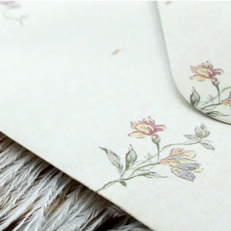 10piece envelope Retro Light red rose elegant Envelope Floral Gift Multifunction School And Office Supplier 16*11CM