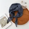Small Flower Triangle Scarf Women Cotton Linen Scarves All-match Decorative Shawl Korean Version Shawl for Ladies Neckerchief 1