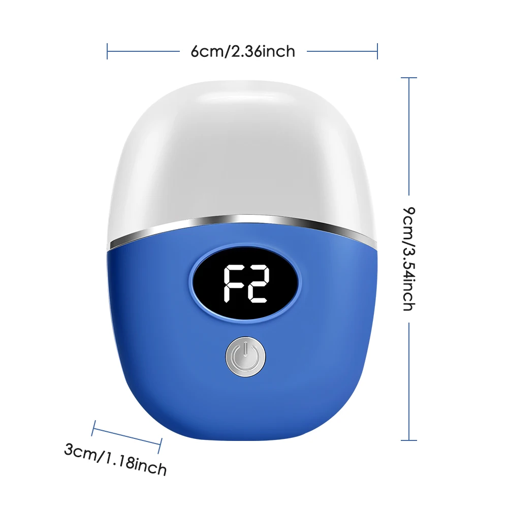 2 in 1 Electric Foot Callus Remover Blue Nail Clipper Foot Grinder Auto Nail Trimmer Foot File Exfoliator